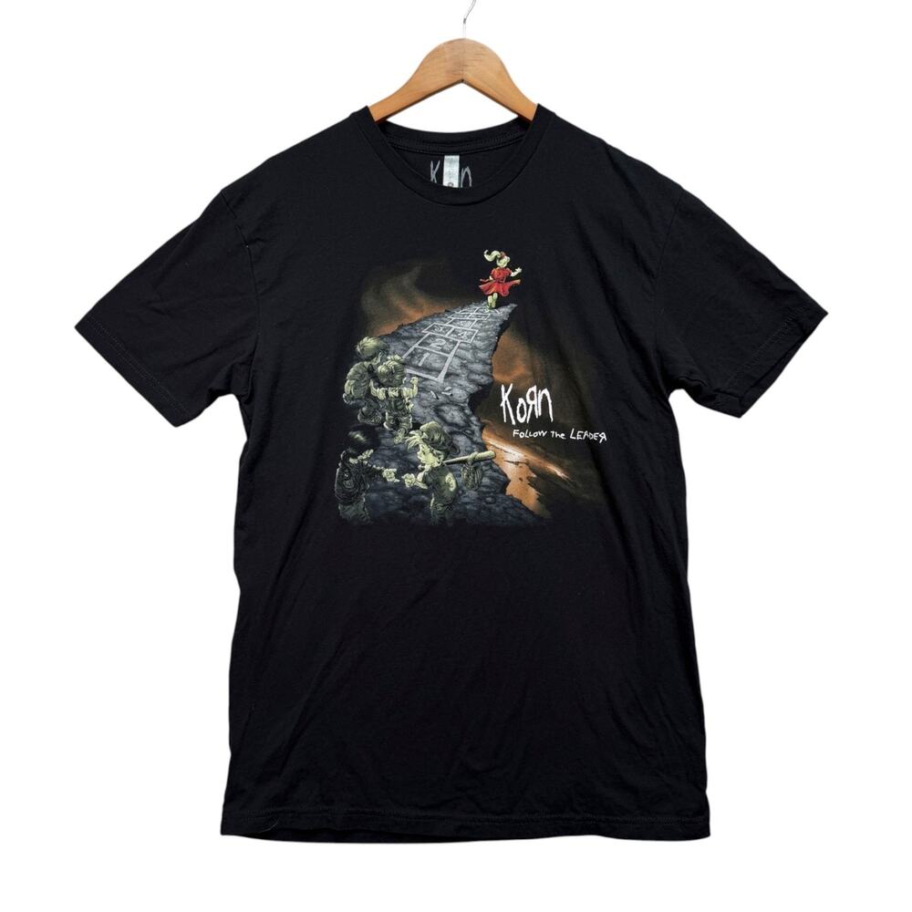 Korn T Shirt Follow The Leader Y2K Metal Munky Fieldy Official Men's Tee L